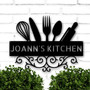 Personalized Christmas Kitchen Sign Mothers Day Gift, Custom Kitchen Sign