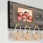 Home Sweet Home - Wooden Caricature Family Key Holder for Rustic Wall Decor