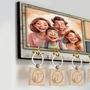 Wooden Caricature Family Key Holder for Rustic Wall Decor, Unique Gifts for Families