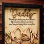 Dad and Child Fishing Layer Wood Sign - Father's day Gift