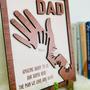 Personalized 'Strong Arms' Wooden Sign – Custom Father's Day Gift for Dad