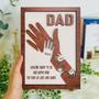 Personalized 'Strong Arms' Wooden Sign – Custom Father's Day Gift for Dad