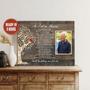 Personalized Memorial Canvas Gift For Dad Or Grandpa Loss