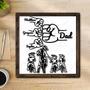 Personalized Fist Bump Motocross Dad Sign Gift for New Dad