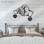 Custom Fist Bump Dad LED Metal Wall Art For New Dads