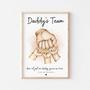 Custom Father's Day Wall Art - Dady First Bump Gift For Daddy's Team