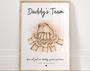 Custom Father's Day Wall Art - Dady First Bump Gift For Daddy's Team