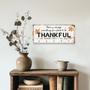 Always Thankful Key Holder, Rustic Family Wall Decor, Farmhouse Entryway Organizer, Personalized Gratitude Sign