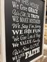 In This House Family Rules Sign – Christian Wall Decor for Home