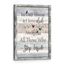 Decorative Family Rules Canvas with Positive Quotes – Inspiring Wall Art for Bedroom or Living Room