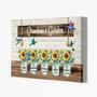 Grandma's Garden Sunflower Canvas – Personalized with Names