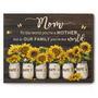 Custom Wall Art For Mom - Sunflower Design For Special Days