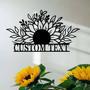 Personalized Sunflower Metal Wall Art – Unique Custom Design, Perfect for Home Decor or House Warming Gifts