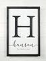 Personalized Family Name Canvas - Custom Monogram Wall Art