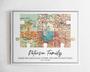 Personalized Family Puzzle Map Canvas Print - Thoughtful Christmas Gift For Parents - Long Distance Wall Art For Living Room