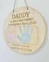 Daddy: A Son's Hero And Daughter's Love Wooden Sign For Father's Day Gift DéCor