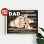 Thoughtful Personalized Fist Bump Dad Canvas For Father's Day And Birthday Gifts - Custom Family Wall Art