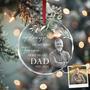 Personalized Memorial Ornament with Photo – Remembrance Christmas Ornament for Loss of Dad