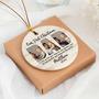 Personalized Photo Ornament For Dad - First Christmas Keepsake Gift From Son For New Father