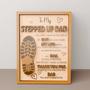 Touching Stepped Up Dad Wooden Sign - Personalized Father's Day Gift for Living Room Décor