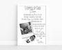 Thoughtful Stepped Up Dad Canvas with Poem - Personalized Father's Day or Christmas Gift