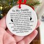 Christmas 2024 From Bump Daddy To Be Ornament Christmas Gift From Bump