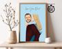 Emotional Father's Day Gift – Custom Color Painting Dad Portrait from Photo, Meaningful Artwork Keepsake