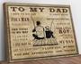 Personalized Fishing Dad Canvas For Fathers - Touching Gift For Fisherman Dad, Perfect For Living Room Or Man Cave