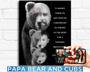 Personalized Lion Dad Canvas Gift For Father's Day - Thoughtful Family Portrait DéCor For Dad & Son