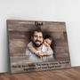 Memorial Canvas for Loss of Dad – Thoughtful Wall Art Tribute, In Loving Memory Décor