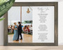 Father daughter dance canvas wall art with custom names and poem, heartfelt wedding gift for Dad, living room decor