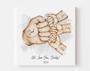 Personalized Dad Fist Bump Canvas - Touching Father's Day Gift For Grandpa And Dads