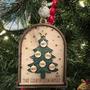 Personalized Family Name Wooden Ornament For Christmas - Secret Santa Gift