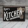 Heartfelt Cooking Lover Metal Sign - Personalized Grandma Kitchen Wall Art For Her - Perfect Housewarming Or Mom's Gift