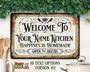 Personalized Grandma Kitchen Art Metal Sign With Vintage Style - Heartfelt Seasoned With Love DéCor