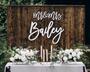 Touching Mr And Mrs Metal Sign For Wedding Backdrop Decor Personalized For Couples