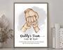 Touching Personalized Dad Fist Bump Canvas Art For Father's Day - Celebrate Family Bond