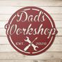 Touching Father's Day Metal Sign For Dad's Workshop - A Unique Gift For Dad, Grandpa, Or Papa