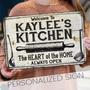 Heartfelt Grandma Kitchen Art Metal Sign - Personalized Decor For Her Bakery