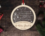 Heartfelt Memorial Ornament For The Loss Of Dad - Customizable Christmas Decor In Memory Of Loved Ones