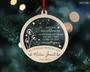 Heartfelt Memorial Ornament For The Loss Of Dad - Customizable Christmas Decor In Memory Of Loved Ones