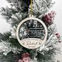 Heartfelt Memorial Ornament For The Loss Of Dad - Customizable Christmas Decor In Memory Of Loved Ones