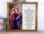 Mother-son dance canvas wall art, personalized with names and date; wedding keepsake and gift from groom to mother