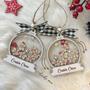 Personalized Last Name Cousin Crew Gingerbread Family Ornament - 2024 Christmas Gift