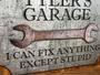 Personalized Funny Dad Metal Garage Sign For Workshop With Rust Steel Design