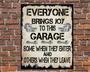 Humorous Dad's Garage Mechanic Metal Sign Decor For Car Lovers - Perfect Workshop Present