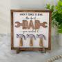 Personalized Funny Dad Wood Sign For Father's Day Gift - Custom Family Sign With Kids' Names