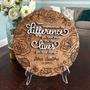 Personalized Floral Engraved Wooden Sign For Retirement Celebration Room DéCor