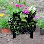 Charming Hummingbird Metal Sign For Grandma Nana's Outdoor Garden DéCor Gift