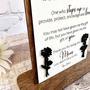 Stepped Up Mom Personalized Wood Sign Ideal For Mother's Day Blended Family Gift Engraved For Bonus Moms